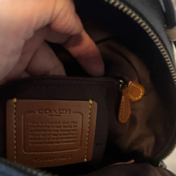 Coach Black Leather Backpack - Picture 4 of 13